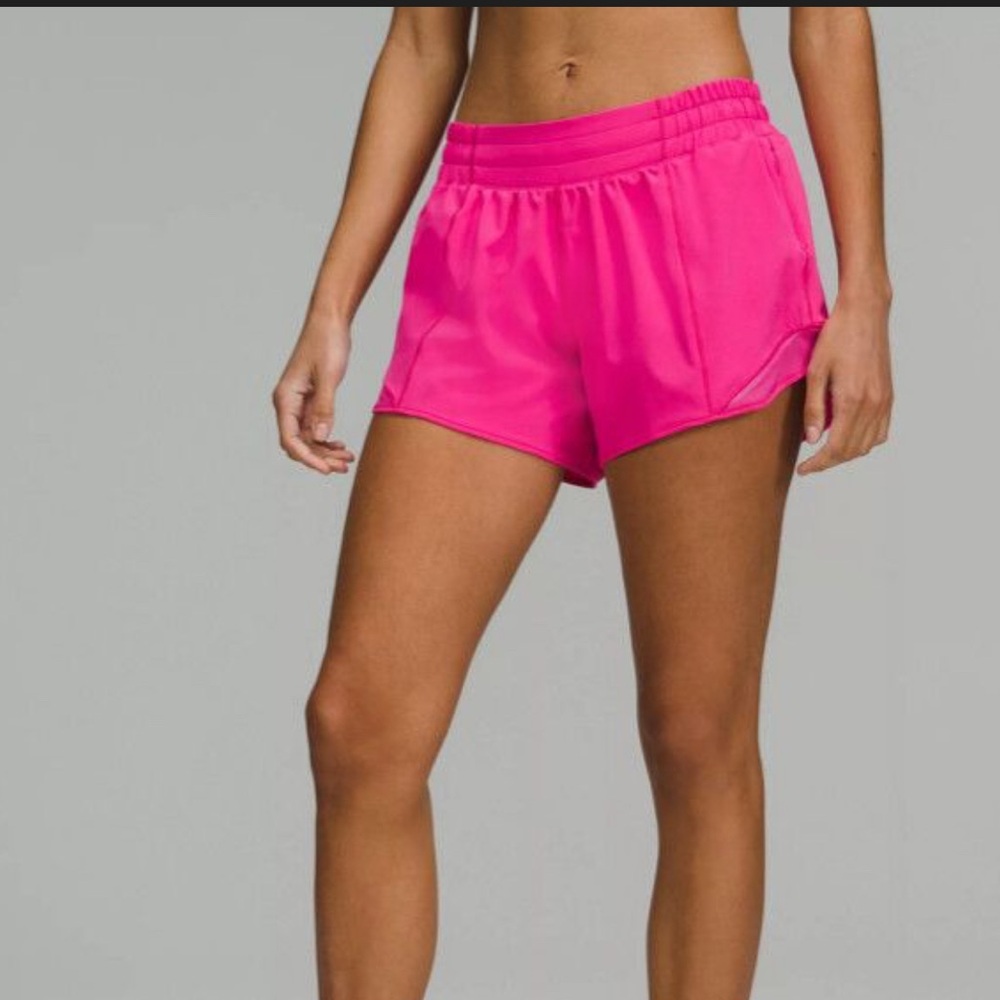 lululemon athletica Pink Athletic Shorts Lightweight Moisture-Wicking